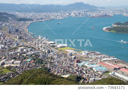 The view of the Kanmon Strait from the wind head The view of the Kanmon Strait from the wind head 73683171