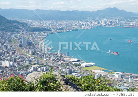 The view of the Kanmon Strait from the wind head The view of the Kanmon Strait from the wind head 73683185