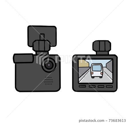 Drive recorder illustration Drive recorder illustration 73683613