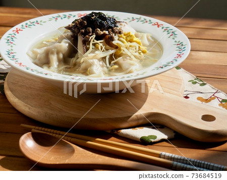 Asian Traditional Food Dumpling Soup 73684519