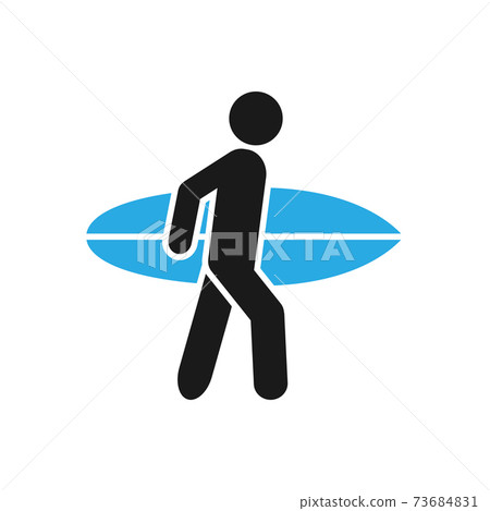 Person holding a surfbord icon vector for graphic design, logo, web site, social media, mobile app, ui illustration Person holding a surfbord icon vector for graphic design, logo, web site, social media, mobile app, ui illustration 73684831