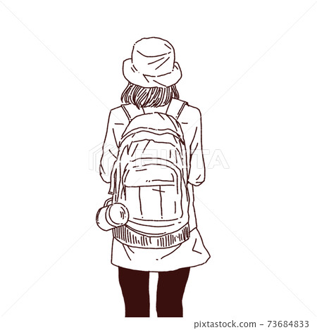 長時間缺席後對攀爬感到興奮的公司員工的後視圖 長時間缺席後對攀爬感到興奮的公司員工的後視圖 73684833