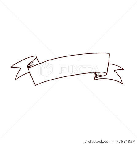 Antique simple ribbon label Antique simple ribbon label 73684837