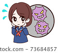 Girl and virus 73684857