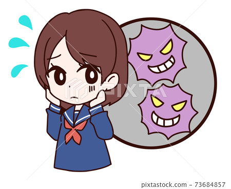Girl and virus Girl and virus 73684857