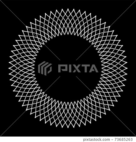 Abstract circle pattern for decorative round frame. Abstract circle pattern for decorative round frame. 73685263