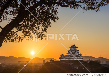 欣賞從Okokoyama染上早晨陽光的國寶姬路城! (兵庫縣姬路市本町)*作品註釋欄中的拍攝位置 欣賞從Okokoyama染上早晨陽光的國寶姬路城! (兵庫縣姬路市本町)*作品註釋欄中的拍攝位置 73686933