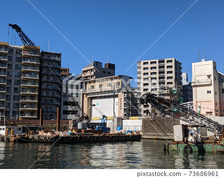 Kameshima River Water Gate Seismic retrofitting work 73686961