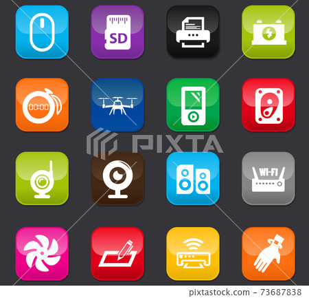 Devices icons set 73687838
