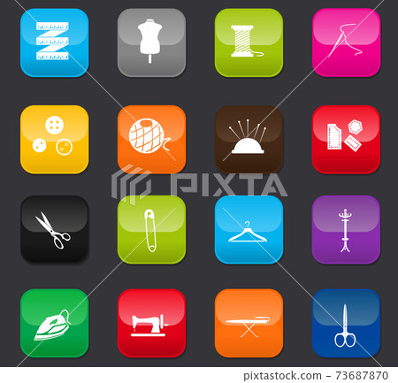 tailoring vector icons 73687870