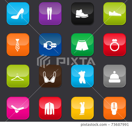 Clothes Icon Set Clothes Icon Set 73687991