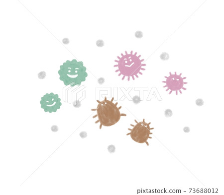 Hand drawn illustration of house dust 73688012