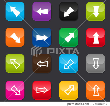 Arrows icons set Arrows icons set 73688037