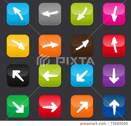 Arrows icons set 73688040