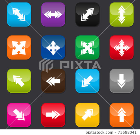 Arrows icons set 73688041