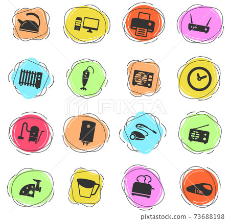 Home applicances simply icons 73688198