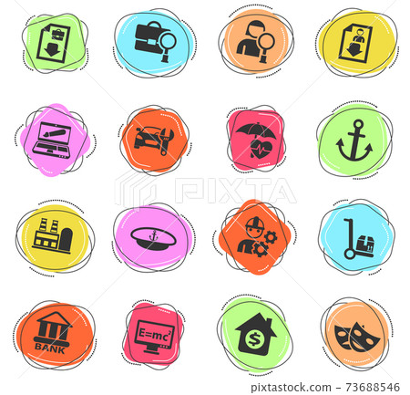 job search icon set job search icon set 73688546