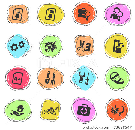 job search icon set job search icon set 73688547