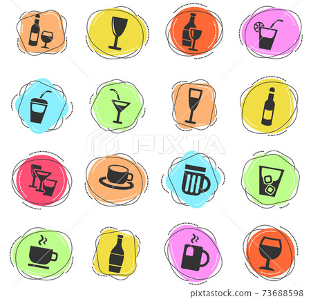glasses icon set 73688598