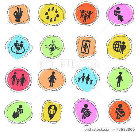 community icon set community icon set 73688800
