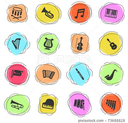 classic instruments icon set classic instruments icon set 73688828
