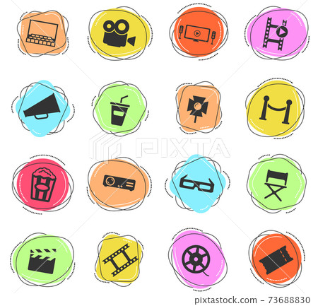 Cinema simply icons Cinema simply icons 73688830
