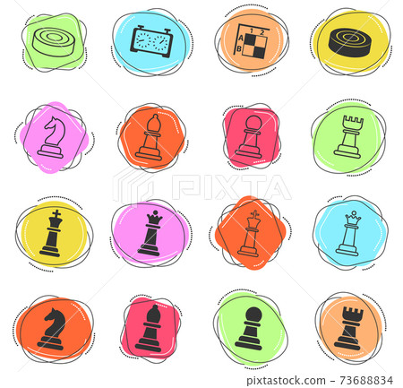 chess icon set chess icon set 73688834
