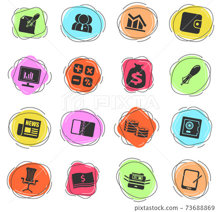 Business and Finance Web Icons 73688869