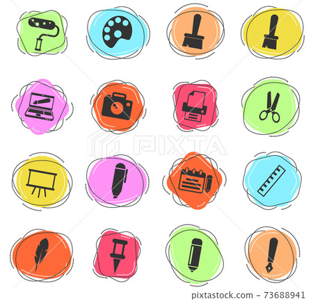 art icon set 73688941