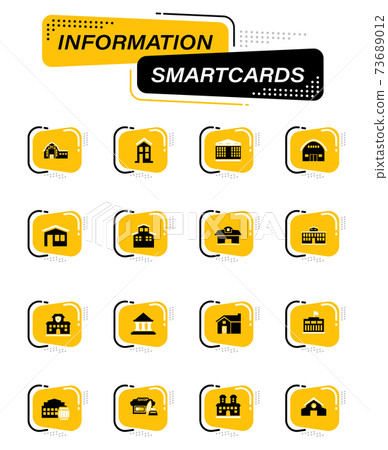 Infrastucture of the city icons set Infrastucture of the city icons set 73689012