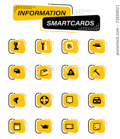 Electronic repair icons set Electronic repair icons set 73689021