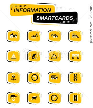 Road repair icon set 73689059