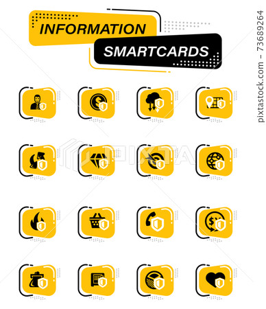 Insurance icons set 73689264