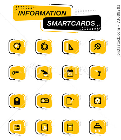 Electronic repair icons set Electronic repair icons set 73689283