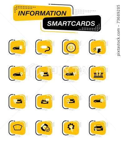 Car shop icons set Car shop icons set 73689285
