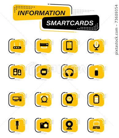 Home appliances icons set 73689354