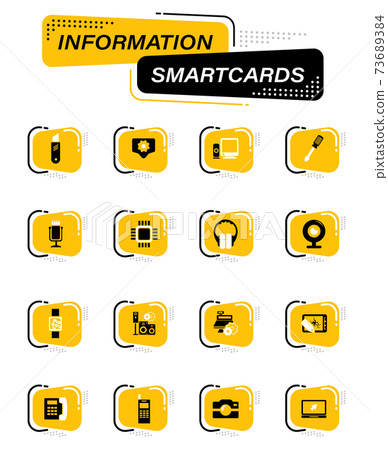 Electronic repair icons set Electronic repair icons set 73689384