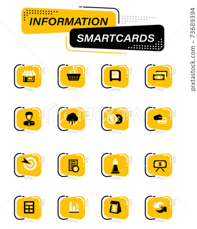 Business icons set 73689394