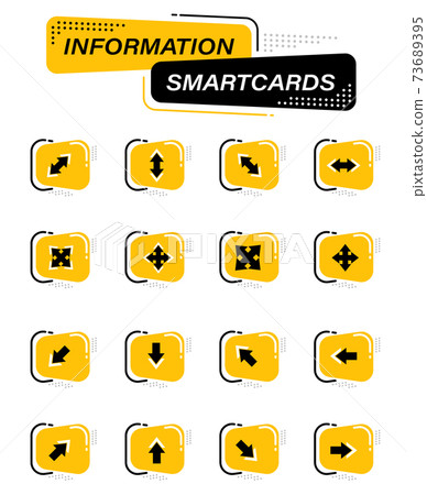Arrows icons set 73689395