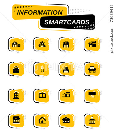 farm building icon set farm building icon set 73689415