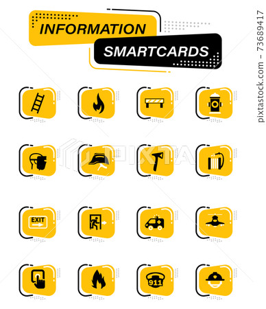 Emergency icons set 73689417