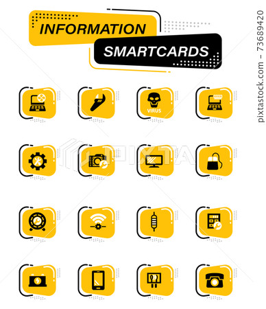 Electronic repair icons set Electronic repair icons set 73689420