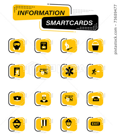 Emergency icons set 73689477