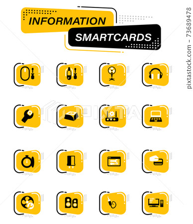 Electronic repair icons set 73689478