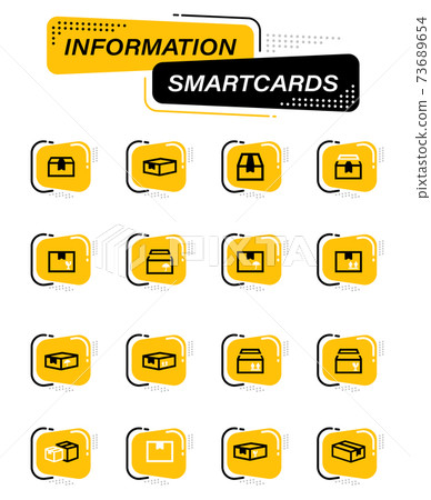 Simple icons set of box Simple icons set of box 73689654