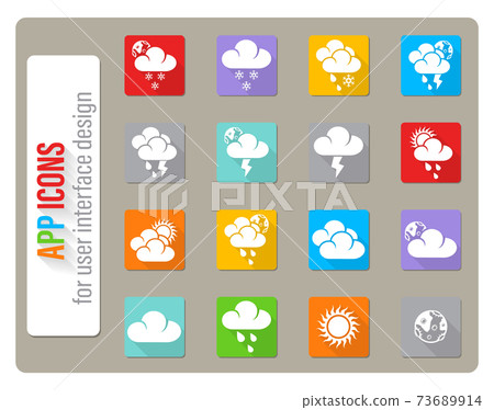 weather icon set weather icon set 73689914