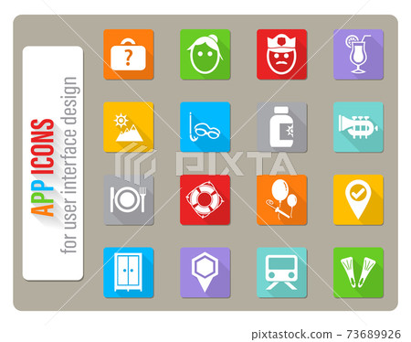 travel icon set travel icon set 73689926
