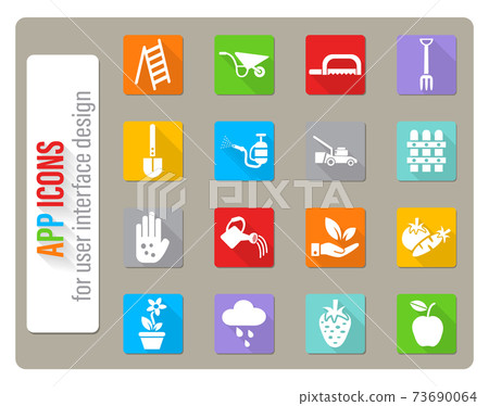 gardening icon set 73690064