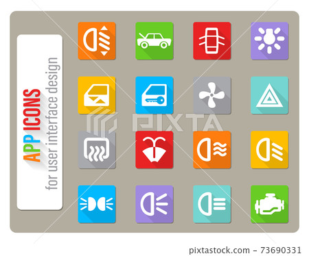 Car interface sign Car interface sign 73690331