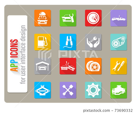 Auto Service Icons Auto Service Icons 73690332